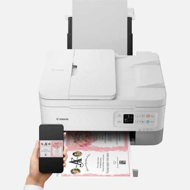 Мастилоструйно многофункционално устройство Canon PIXMA TS7451 All-In-One, White