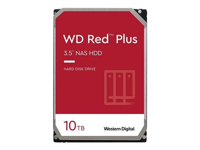 Твърд диск 10TB WD Red Plus NAS, SATA 6Gb/s, 7200 rpm, 256MB кеш, 3.5" (8.89 cm) Bulk