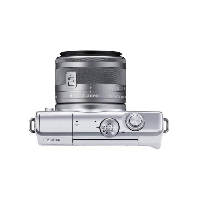 Цифров фотоапарат Canon EOS M200, white + EF-M 15-45mm f/3.5-6.3 IS STM