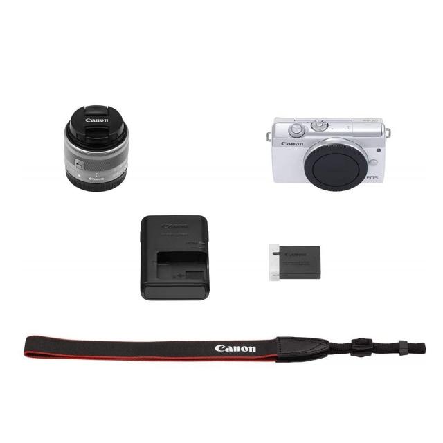 Цифров фотоапарат Canon EOS M200, white + EF-M 15-45mm f/3.5-6.3 IS STM
