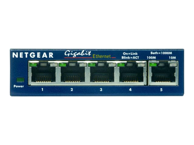 NETGEAR Gigabit Ethernet Switch 5xRJ45 10/100/1000 5port Lifetime Warranty EN GS105GE