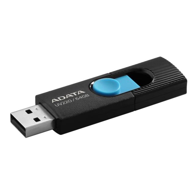 USB памет Adata 64GB UV220 USB 2.0, Черна
