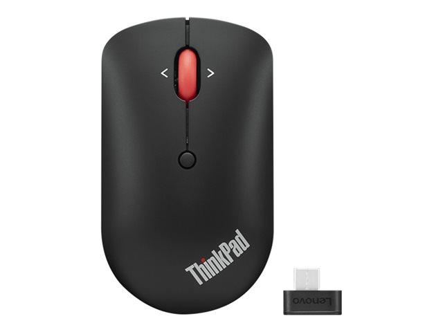 Мишка LENOVO ThinkPad, оптична,(2400 dpi), Wireless Compact, USB-C, черна