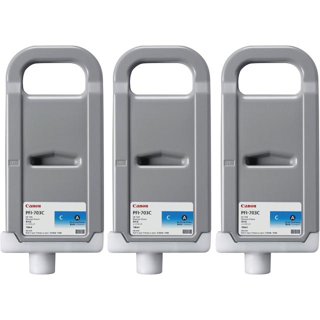 Консуматив Canon Ink Tank PFI-703C (3PCS)