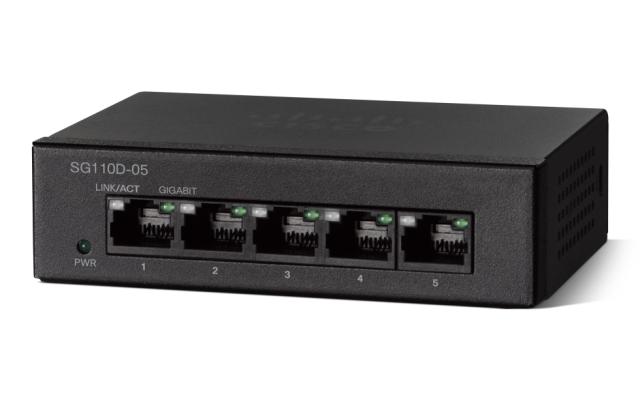 Комутатор Cisco SG110D-05 5-Port Gigabit Desktop Switch