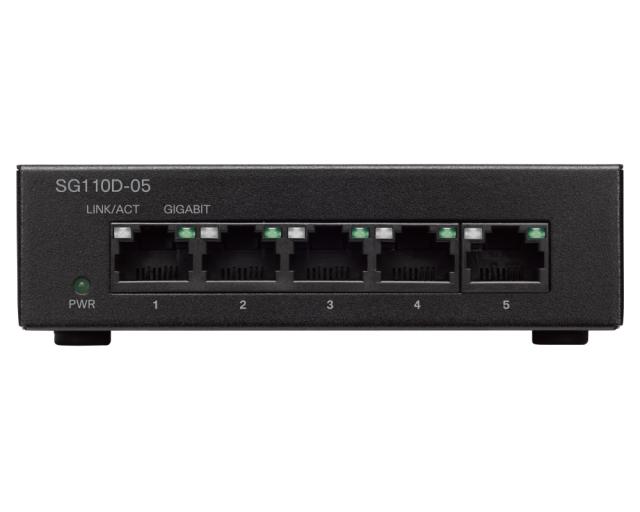 Комутатор Cisco SG110D-05 5-Port Gigabit Desktop Switch