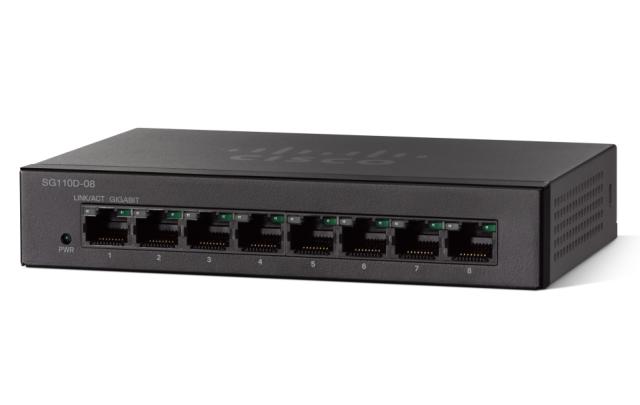 Комутатор Cisco SG110D-08 8-Port Gigabit Desktop Switch