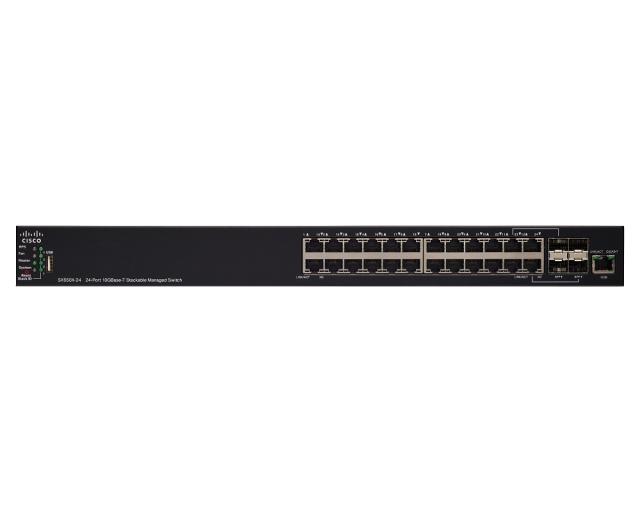 Комутатор Cisco SX550X-24 24-Port 10GBase-T Stackable Managed Switch