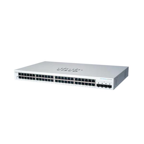 Комутатор Cisco CBS220 Smart 48-port GE, PoE, 4x1G SFP