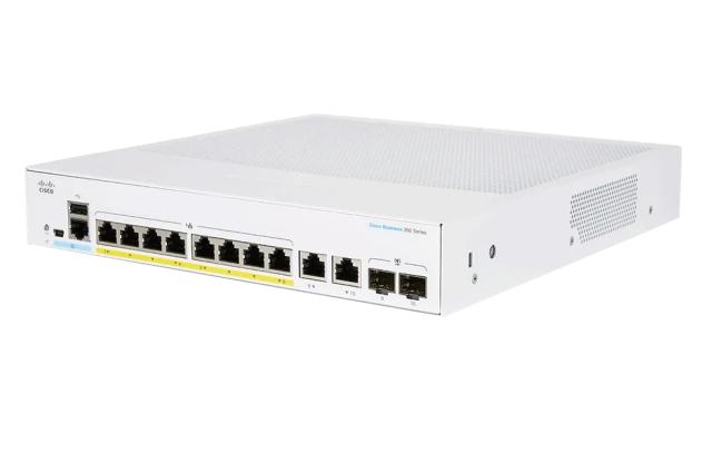 Комутатор Cisco CBS250 Smart 8-port GE, Ext PS, 2x1G Combo