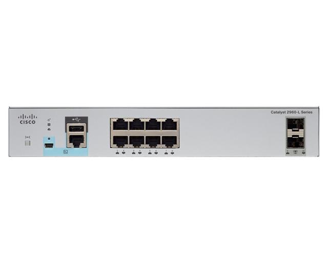 Комутатор Cisco Catalyst 2960L 8 port GigE, 2 x 1G SFP, LAN Lite