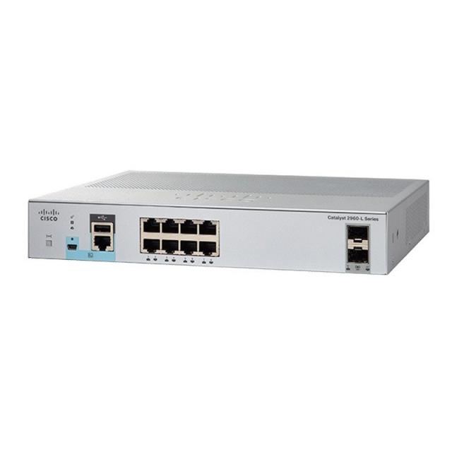 Комутатор Cisco Catalyst 2960L Smart Managed 8 port GigE, 2x1G SFP, LAN Lite