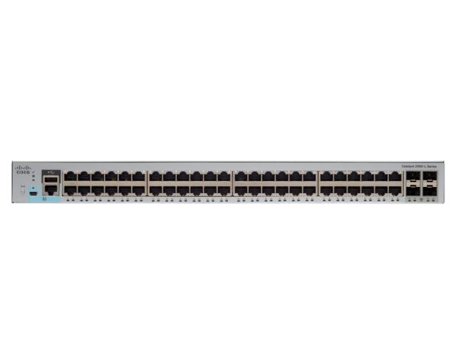 Комутатор Cisco Catalyst 2960L Smart Managed, 48p, GigE, 4x1G SFP, LAN Lite