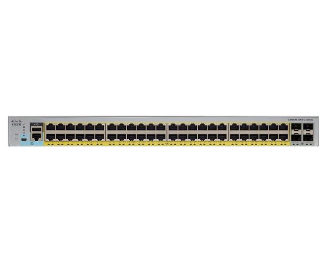 Комутатор Cisco Catalyst 2960L Smart Managed 48 port Gig, PoE, 4x1G SFP, LAN Lite