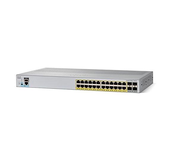 Комутатор Cisco Catalyst 2960L Smart Managed 24 port Gig, PoE+, 4x10G SFP+, LAN Lite