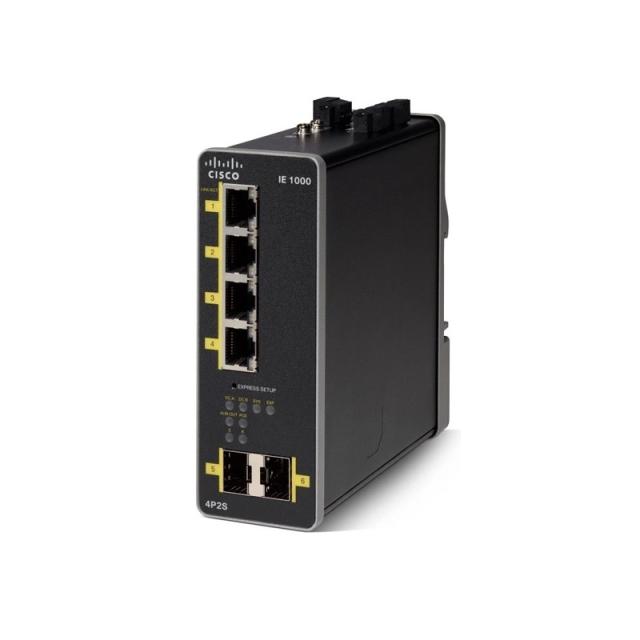 Комутатор Cisco IE1000 with 4 FE Copper PoE+ ports and 2 GE SFP uplinks