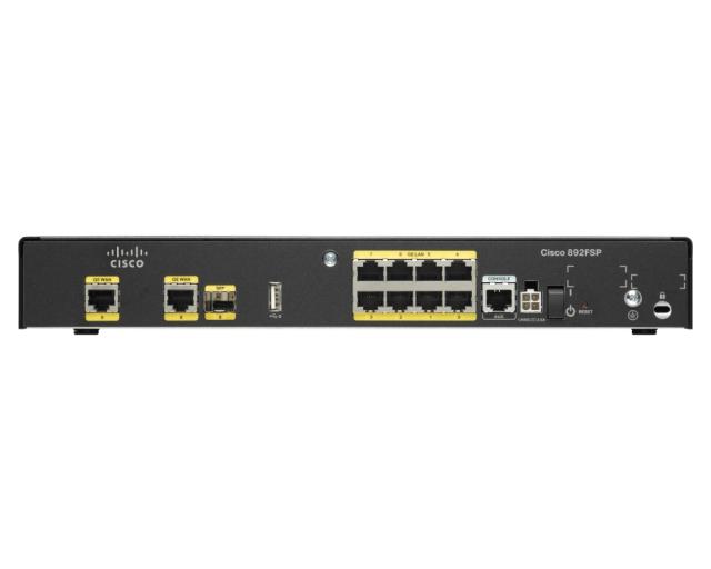 Рутер Cisco 892FSP 1 GE and 1GE/SFP High Perf Security Router