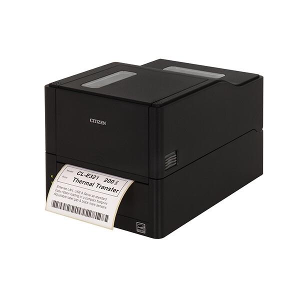 Етикетен принтер Citizen Label Desktop printer CL-E321EX Thermal Transfer+Direct Print Speed 200mm/s, Print Width(max.)4"(104mm)/Media Width(min-max) 1"- 5"(25.4-118.1 mm)/Roll Size(max)5"(125mm), Core Size 1"(25mm),Resol.203dpi/Interf. USB, Bluetoot