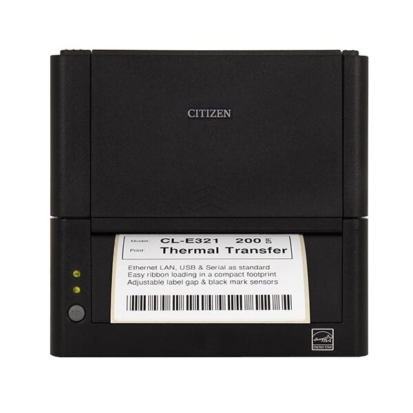 Етикетен принтер Citizen CL-E321 Printer; BC Cutter, LAN, USB, Serial, Black, EN Plug