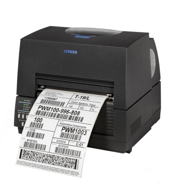 Етикетен принтер Citizen CL-S6621XL Printer; 8 inch media holder, Grey, UK+EN Plug