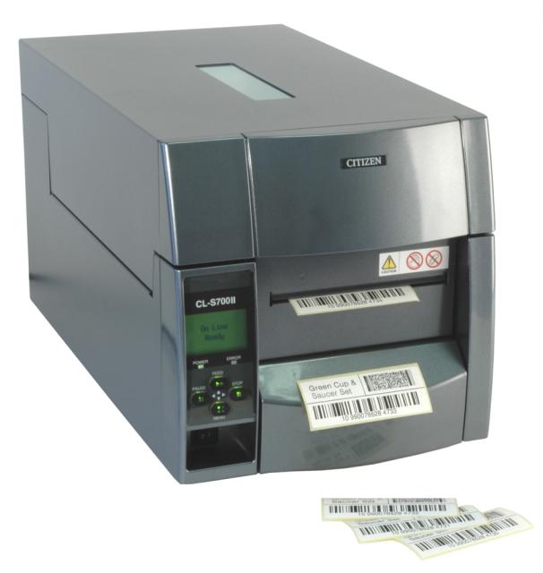 Етикетен принтер Citizen CL-S703II Printer;Grey, 300 dpi, with Compact Ethernet Card