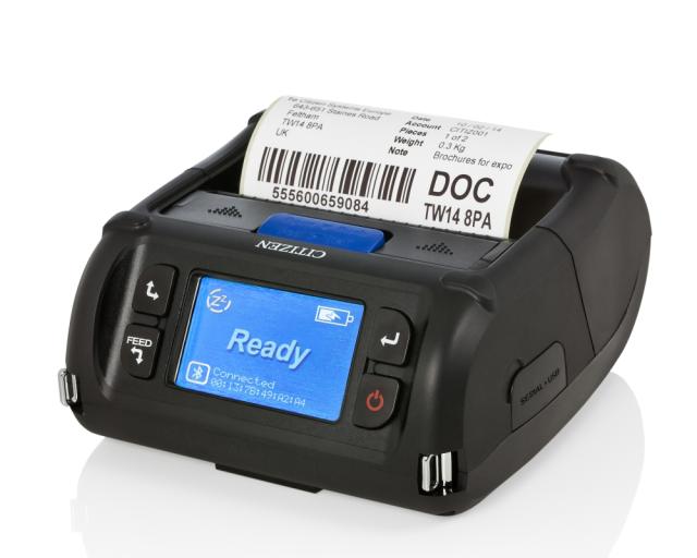 Мобилен етикетен принтер Citizen CMP-40L Printer, Wireless LAN, USB, Serial, CPCL/ESC