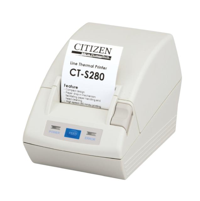 POS принтер Citizen CT-S280 Printer; Parallel, White, inc PSU