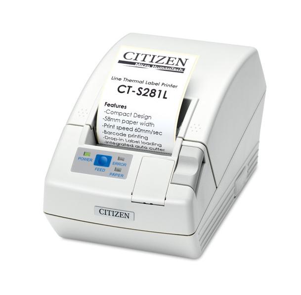 POS принтер Citizen CT-S281L Printer; Label, USB, White, inc PSU