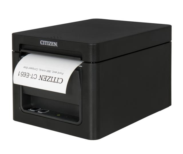 POS принтер Citizen CT-E651 Lightning + Host USB, USB, Black