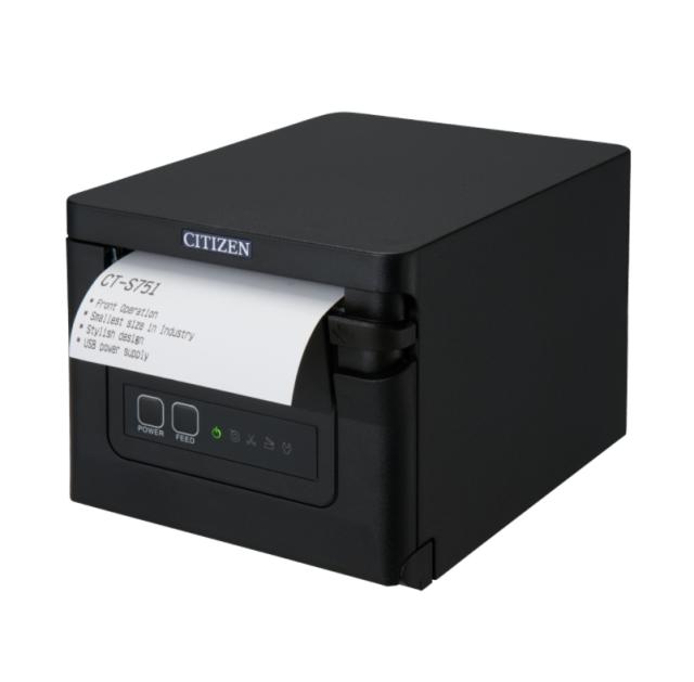 POS принтер Citizen CT-S751 Printer; USB, Black Case