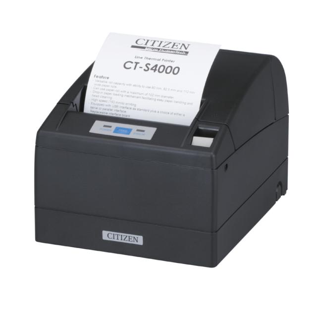 POS принтер Citizen CT-S4000 Printer; Label version, Parallel + USB, Black
