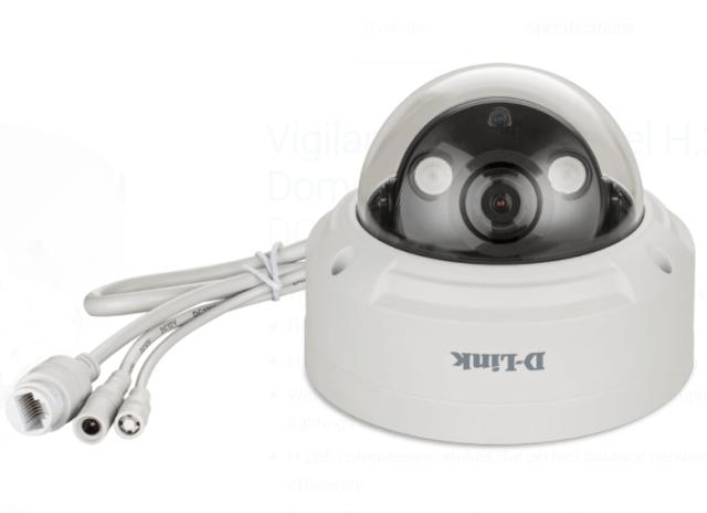 Камера D-Link 4-Megapixel H.265 Outdoor Dome Camera