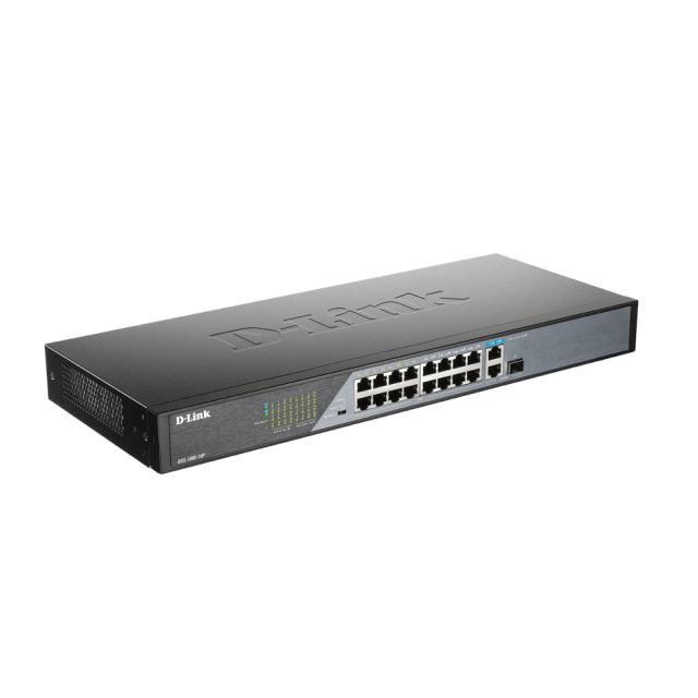 Комутатор D-Link 18-Port 10/100 Unmanaged long range PoE Surveillance Switch