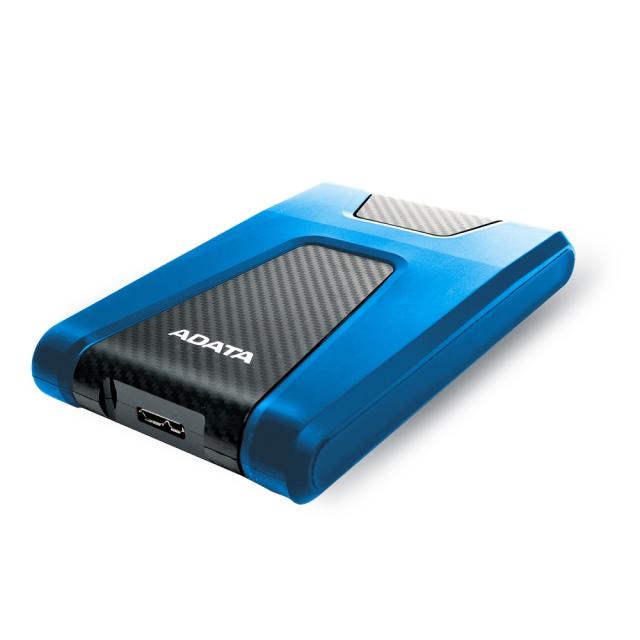 Твърд диск Adata 2TB , HD650 , USB 3.2 Gen 1, 2.5" Durable Lite - External Hard Drive Blue