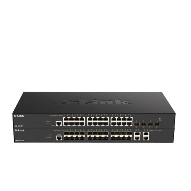 Комутатор D-Link 24 x 10G Base-T ports + 4 x 10G/25G SFP28 ports Smart Managed Switch