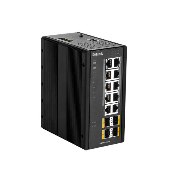 Комутатор D-Link 14 Port L2 Managed Switch with 10 x 10/100/1000BaseT(X) ports (8 PoE) & 4 x 100/1000BaseSFP ports