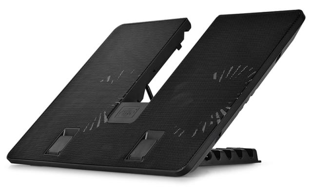 Охлаждаща поставка за лаптоп DeepCool U-PAL, за лаптопи до 15.6“ (39.6 cm), USB3.0, черна
