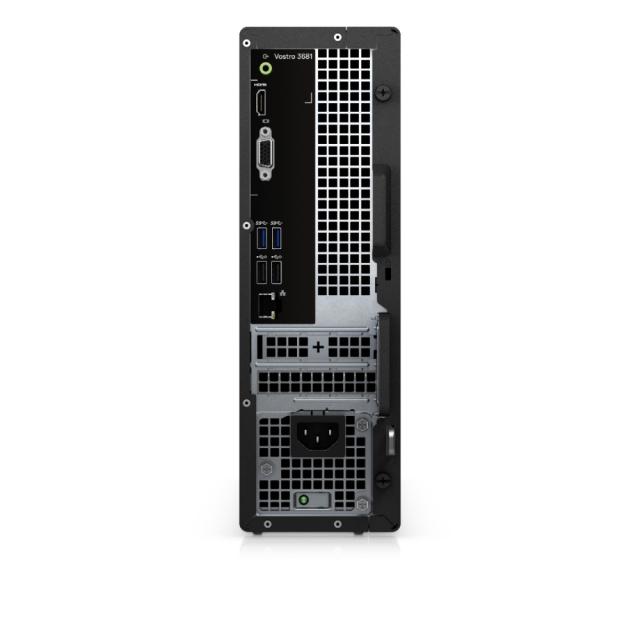 Настолен компютър Dell Vostro 3681 SFF, Intel Core i5-10400 (12M Cache, up to 4.3 GHz), 8GB (1x8GB) 2666MHz DDR4, 512GB SSD PCIe M.2, DVD+/-RW, Intel UHD 630, 802.11n, BT 4.2, Keyboard&Mouse, Ubuntu, 3Y NBD