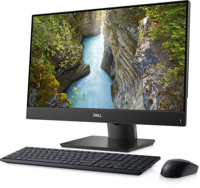 Настолен компютър - всичко в едно Dell Optiplex 5490 AIO, Intel Core i5-10500T (12M Cache, up to 3.80 GHz), 23.8" FHD (1920x1080) IPS AntiGlare, 8GB DDR4, 256GB SSD PCIe M.2, Integrated Graphics, Adj Stand, Cam and Mic, WiFi + BT, Wireless Kbd and Mo