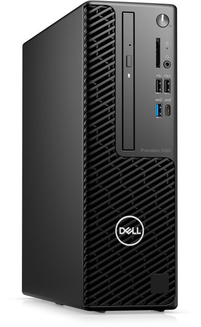 Работна станция Dell Precision 3460 SFF, Intel Core i7-12700 (25M Cache, up to 4.9 GHz), 16GB (2X8GB) 4800MHz SO-DIMM DDR5 , 512GB SSD PCIe M.2, Integrated video, DVD RW, Keyboard&Mouse, 300W, Windows 11 Pro, 3Yr ProSpt