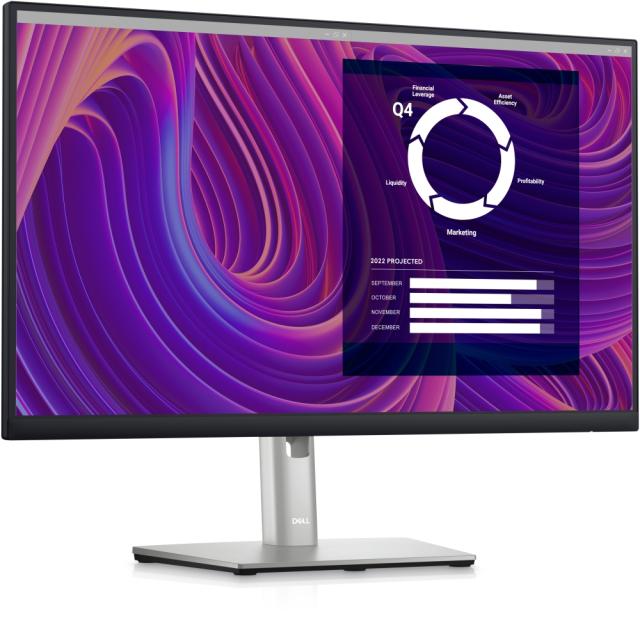 Монитор Dell P2423D, 23.8" Wide LED AG IPS Panel, 5ms, 1000:1, 300 cd/m2, 2560x1440, 99% Srgb, HDMI, DP, USB 3.2 Gen 1 hub, ComfortView, Height, Pivot, Swivel, tilt, Black