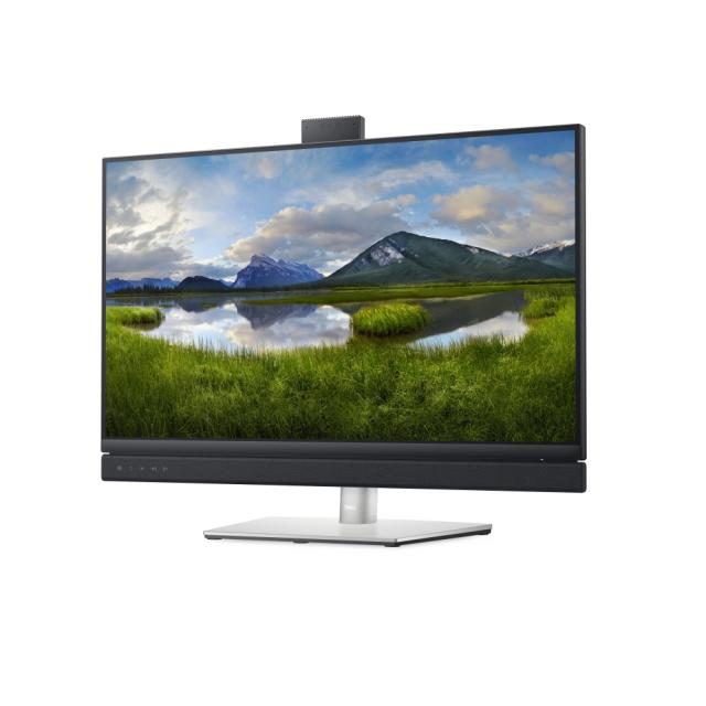 Монитор Dell C2722DE, 27" Video Conferencing QHD AG, IPS, 16:9, 5ms, 1000:1, 350 cd/m2, (2560x1440), 5MP IR camera, 5W speakers, HDMI, DP, USB-C, USB 3.2, RJ-45,  Microphon, Height, Swivel, Tilt, Pivot, Black