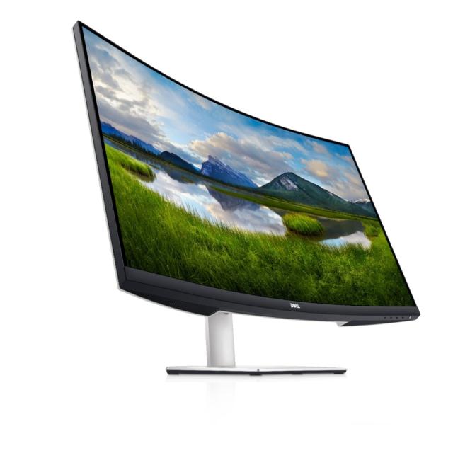 Монитор Dell S3221QS, 32" Curved 4K UHD AG, VA, 4ms, 3000:1, 300 cd/m2, (3840x2160), AMD Radeon FreeSync, 99% sRGB, HDMI, DP, USB 3.0, Audio Line-out, Speakers, PBP, PIP, Height Adjustable, Tilt, Black, 5Y
