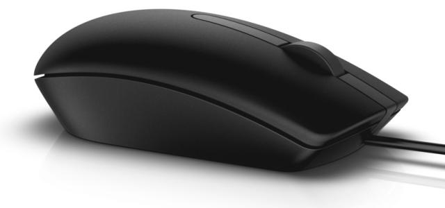 Мишка Dell MS116, оптична (1000dpi), Retail, USB, черна