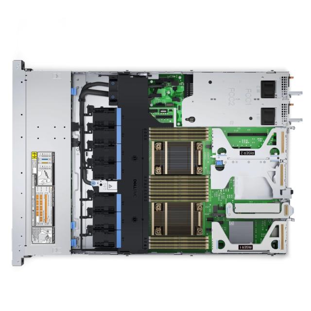 Сървър Dell PowerEdge R650XS, Chassis 8x 2.5" (SAS/SATA), Intel Xeon Silver 4310 12C/24T 2.10 GHz up to 3.30 GHz, 16GB (1x16GB) 3200MT/s RDIMM, 1x480GB SATA SSD 2.5", Rails, Bezel, No NIC, PERC H755, iDRAC9 Enterprise 15G, Redundant 800W, 3Y Basic On