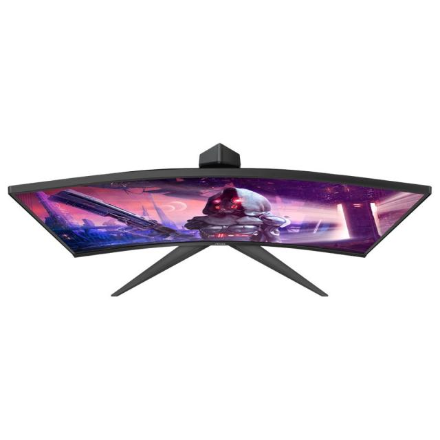 Монитор AOC C24G2U/BK, 23.6" Curved WLED VA, 1920x1080@165Hz, 4ms GtG/1ms MPRT, 250cd/m2, 3000:1, DC80M:1, FreeSync Prem, FlickerFree, Low Blue Light, 2Wx2, Tilt, Heigh Adjust, Swivel, D-SUB, 2xHDMI, DP, 4xUSB