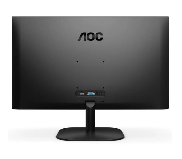 Монитор AOC 24B2XH/EU, 23.8" WLED IPS, 1920x1080@75Hz, 4ms GtG, 250cd/m2, 1000:1, DC20M:1, FlickerFree, Low Blue Light, Tilt, D-SUB, HDMI