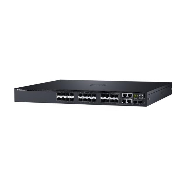 Комутатор Dell Networking S3148, L3, 48x 1GbE, 2xCombo, 2x 10GbE SFP+ fixed ports, Stacking, IO to PSU airflow, 1x AC PSU, LLW 210-AIMR