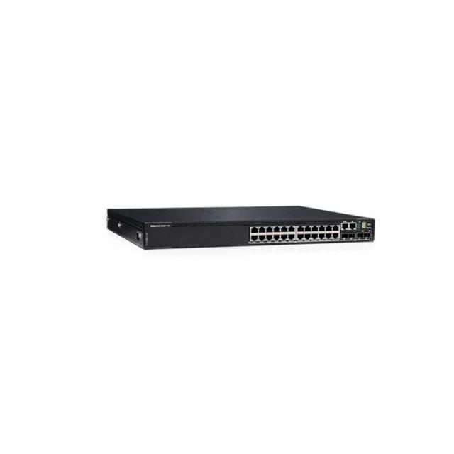 Комутатор Dell EMC PowerSwitch N3224T-ON, 24x1G RJ-45, 4x10G SFP+, 2x100G QSFP28, 1xAC PSU, IO/PS, OS6, Lifetime Limited Hardware Warranty