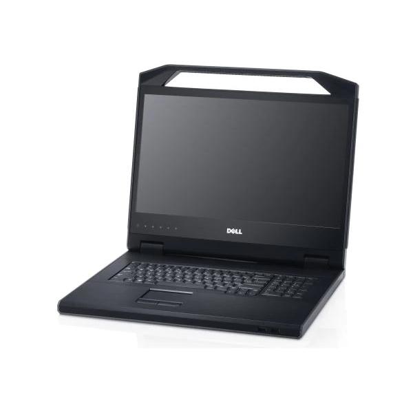 KVM превключвател Dell 18.5in LED KMM, DKMMLED185-G01, 1U - International English Language Keyboard, DKMMLED185-001